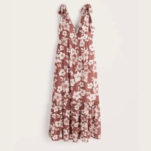 Tie-strap babydoll dress-  abercrombie